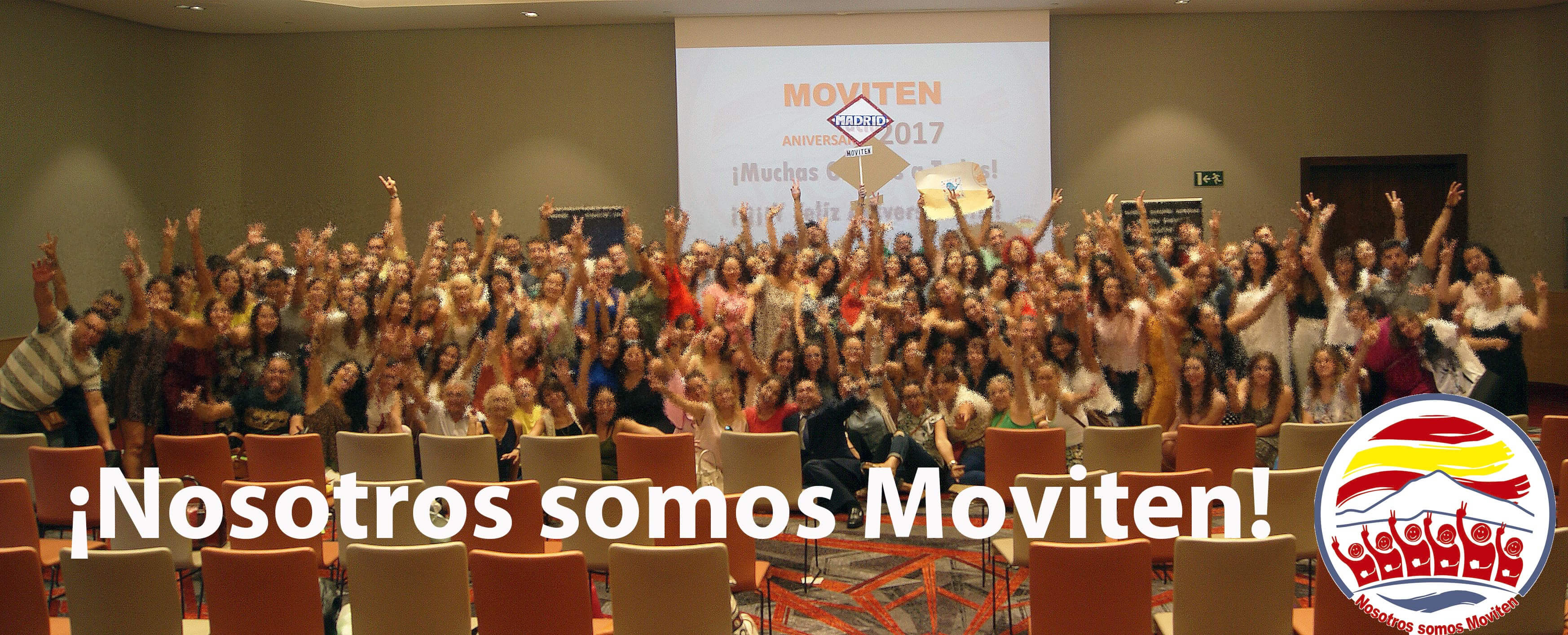 Foto de grupo en el aniversario